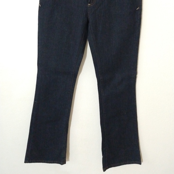 Anchor Blue Junior's Size 9 Regular Lilac Flap Pockets Dark Blue Bootcut Jeans - Picture 6 of 14